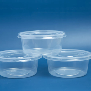 Envase de plástico desechable para exportar desde Vietnam, uso de embalaje, forma redonda de PP, contenedor de alimentos para llevar, 12/16/20/24/34/40oz - Product Image 1