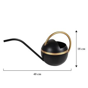 Regadera Moderna de Metal Negro y Dorado, Regadera Decorativa para Plantas de Interior y Exterior - Product Image 3