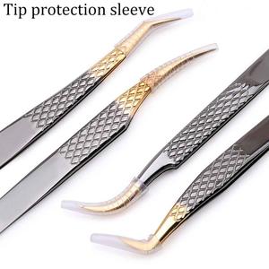 Pince à épiler de greffe de faux cils en acier inoxydable de précision Meilleures extensions classiques Pince à cils avec type de pointe pointue - Product Image 4