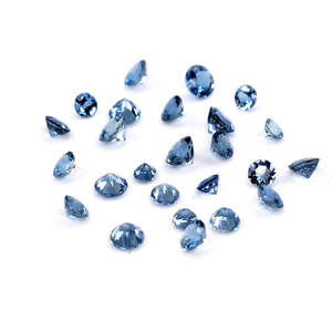 Aguamarina Natural de Grado AAA, Corte Brillante, Calibrada, 3mm y 4mm, Azul Claro, Piedra Preciosa Suelta, Certificada por IGI, Pulida - Product Image 4