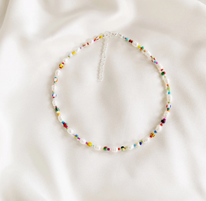 Collier tendance pour femme avec perles d'eau douce et perles colorées à motifs variés, pierre de naissance Alexandrite, chaînes romantiques pour anniversaire - Product Image 2