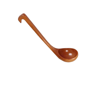 Cuchara de sopa de madera Buena calidad Mango Madera Cubiertos Cuchillo Tenedor y cuchara Utensilios de cocina - Product Image 3