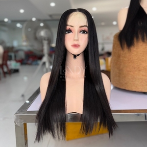 Pelucas hermosas de alta calidad Cabello humano real 100% Cabello humano vietnamita Peluca de cierre de color negro recto 2025 - Product Image 2