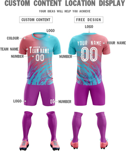 New Professional Men Soccer Jerseys & Shorts Set Custom Sublimation Sports Uniform OEM ODM Factory - Product Image 3