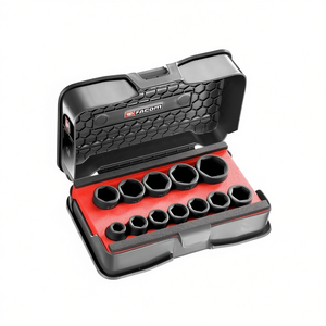 ชุดบล็อกหกเหลี่ยมแบบสั้น Facom 1/2 นิ้ว 12 ชิ้น - Product Image 2