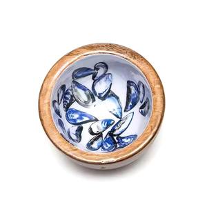 Cuencos de Madera con Hermosas Obras de Arte en Esmalte, Artesanía Natural Ecológica y Sostenible, Estilo Animal de Cuerno Bellamente Pulido para Comer - Product Image 4