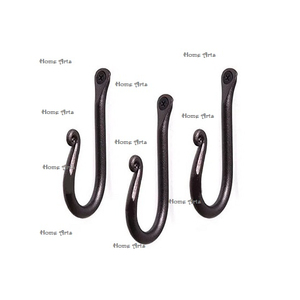 ชุดตะขอเหล็กสีดำ3ชิ้นตะขอแขวนผนังรูปร่างและขนาดสั่งทำได้จากผู้ส่งออกที่ดีที่สุดในอินเดีย - Product Image 6