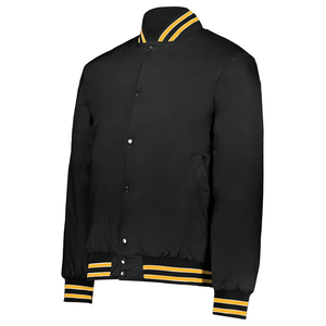 Chaqueta universitaria de béisbol bordada con cuello levantado para hombre de alta calidad personalizada, moda de invierno para estaciones frías - Product Image 1