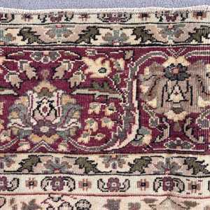 Tapis vintage 6,5x11,4 pieds, tapis turc surdimensionné, tapis en laine rouge patchwork - Product Image 5
