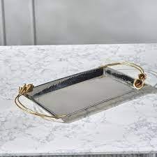 Vente chaude bonne qualité plateau en métal ensemble personnalisé maison décorative plateau de service pour cuisine taux de gros faizacraft - Product Image 3