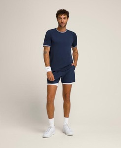 Pantalones cortos de tenis informales para hombre, transpirables, 100% poliéster, patrón personalizado y logotipo frontal de Color, tejido de cintura media, arte 3D impermeable - Product Image 2