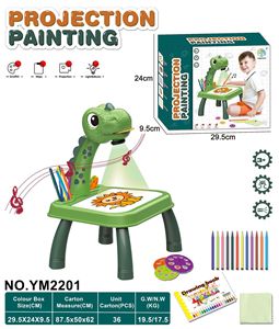 Table de projection licorne cerf en plastique - Tableau d'écriture multifonctionnel pour graffitis certifié EN71 pour enfants - Product Image 5