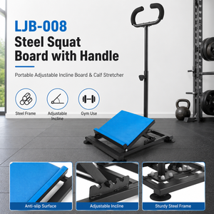 BNcompany-Tablero de acero para sentadillas con asa, tabla de inclinación ajustable portátil y Camilla de pantorrilla para uso en el gimnasio - Product Image 1