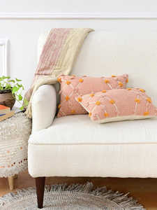 Luxury Boho Style Organic Cotton Woven Lumbar <b>Cushion</b> <b>Cover</b> New Arrival 18x18/20x20 Jute Fringe Home Hotel Pure Throw Pillows - Product Image 2