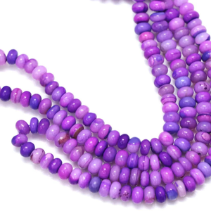 Perles Rondelles en Quartz Arc-en-ciel Violet Qualité AAA 7-8mm 16 Pouces/brin pour la Fabrication de Bijoux - Product Image 6