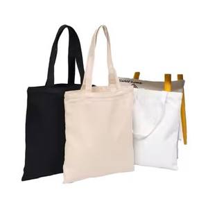 Grand sac de courses en toile de coton biologique pour femmes |   Serviette de plage longue et unie en tissu recyclé avec logo personnalisé - Product Image 1