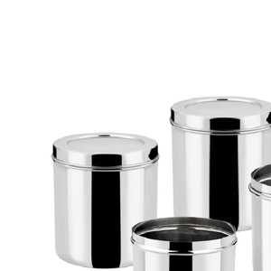 Boîtes et conteneurs de stockage en métal argenté personnalisés OEM vente chaude pour ustensiles de cuisine décoratifs fournitures en vrac pour assiettes alimentaires - Product Image 3