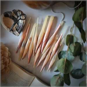 Crochets en résine Mélange de bois Aiguilles à coudre ergonomiques Différentes tailles Poignées souples Aiguilles à tricoter Collection - Product Image 4