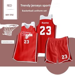 Uniforme de Baloncesto para Mujer 2026, Camiseta Deportiva de Manga Corta con Estampado para Competencia y Entrenamiento, Uniforme Deportivo de Verano - Product Image 2