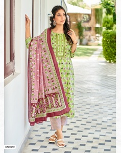 Latest Classy Cotton Print Kurtis Pant and Dupatta Collection for Women - Product Image 4