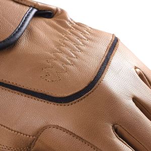 Polo équestre de cheval pour hommes et femmes de meilleure qualité, vêtements d'hiver en cuir véritable marron à boutons, vente en gros pour l'équitation - Product Image 2