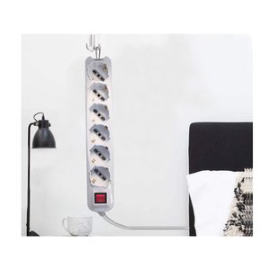 Ciabatta a 6 vie 10/16A Schuko con cavo da 1.5 metri, Max 3500W, spina laterale 16A, forniture SKU-8713-elettriche - Product Image 6