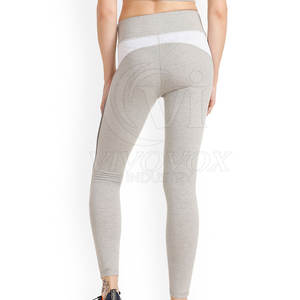 High Quality <b>Women's</b> Yoga <b>Leggings</b> with Custom Logo Solid <b>Pattern</b> Elastic Mid Waist-Reasonably Priced - Product Image 2