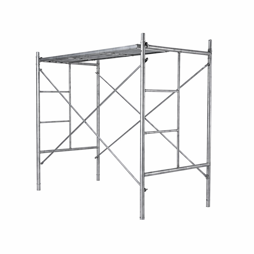 Light Duty Aluminium Frame Scaffolding Q235 HDG Modular Tool-Free Walking Board 3 Level 500kg For Warehouse Workshop Use 1 Year · image 1