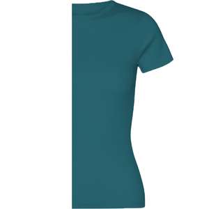 Nueva Camiseta Personalizada para Mujer, Cuello Redondo, Manga Corta, Lisa, Antiarrugas, Ecológica, de Algodón Orgánico, Transpirable - Product Image 5