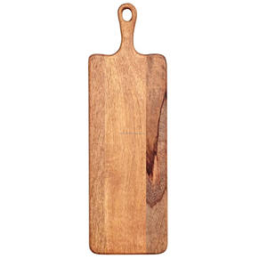 Planche à pain en bois d'acacia massif avec poignée suspendue Assiette pour aliments occidentaux Planche à découper multifonctionnelle Planche à découper en noyer noir - Product Image 4