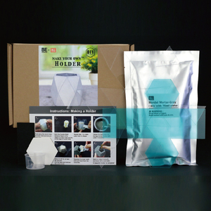 Kit de pot de fleurs pour plantes succulentes, design géométrique moderne minimaliste, support de pot de fleurs de bureau - Product Image 1