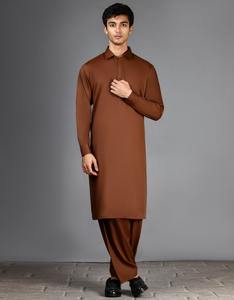 ชุดสูท shalwar kameez ของผู้ชายเสื้อผ้าอิสลามปักลายปากีสถานดีไซน์แบบอินเดียและปากีสถาน - Product Image 2