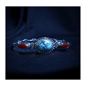 กำไลเงิน925สเตอร์ลิงหรูหราสร้อยข้อมือเงินปรับได้สำหรับสตรีเครื่องประดับแฟชั่นสำหรับสวมใส่ทุกวันและเป็นของขวัญ - Product Image 1