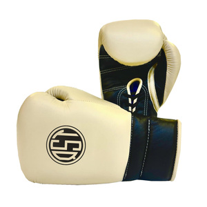 Gants de boxe à lacets d'usine en gros conception personnalisée logo gants de poinçonnage soutien du poignet gant d'entraînement de combat de boxe confortable - Product Image 2