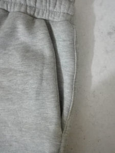 Vente chaude Personnalisé Broderie Sérigraphie Solide Gris Toile Sweat Shorts Spandex/Polyester Taille Élastique Séchage Rapide Respirant - Product Image 6