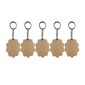 LLavero de madera, venta al por mayor, forma personalizada, producto más vendido, accesorios lisos de madera, llavero con logotipo - Product Image 4