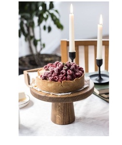 แท่นวางเค้กไม้อะคาเซียธรรมชาติคุณภาพสูงความต้องการอย่างมากสำหรับไม้สำเร็จรูปโคโลเนียพร้อมกับอุปกรณ์สำหรับเค้กทุกขนาดและดีไซน์ - Product Image 1