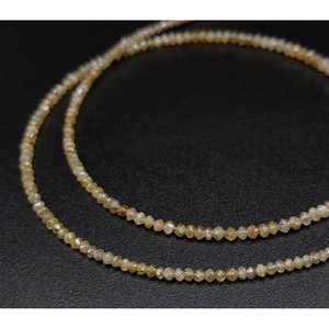 Perles de diamants champagne facettées de haute qualité, 1,5-2,5 mm, rares, en vrac, pour la création de bijoux - Product Image 3