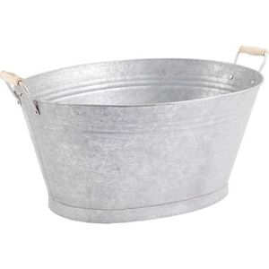 Planteur de nid de rouille avec panier d'ensemble de poignée pour le planteur décoratif de plancher d'utilisation de jardin à la maison en métal galvanisé - Product Image 2