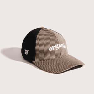 Gorra de 5 Paneles de Pana Orgánica con Patrón de Hojas, Leopardo y Lazos Bordados a Mano, Tela de Terciopelo, Visera Curva Elegante para Atuendos Deportivos - Product Image 1