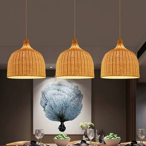 ที่บังตะเกียงหวายดีไซน์แบบเอเชียที่ครอบไฟทำด้วยมือเป็นมิตรกับสิ่งแวดล้อมสีสั่งทำผลิตในเวียดนามราคาสมเหตุสมผล - Product Image 3