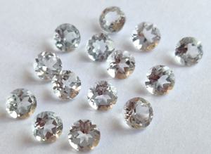 โทแพซสีขาวธรรมชาติ 1 มม. ทรงกลมเจียระไนคุณภาพสูง - โทแพซสีขาวคุณภาพเยี่ยมแบบเม็ดเดี่ยว - Product Image 3