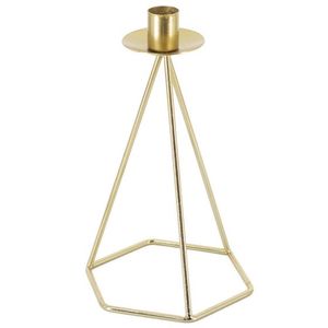 Candelabro de Metal con Acabado de Latón Antiguo al por Mayor, Portavelas con Anillo para el Dedo, para Decoración de Iglesias y Eventos - Product Image 2