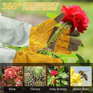 Good Selling New Style Lightweight Leather Gardening <b>Gloves</b> Waterproof & Anti-Slip Customizable Sizes - Product Image 6