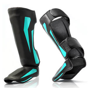 Nuevas Espinilleras de MMA para Hombre, Hechas a Mano en Cuero, con Logotipo Personalizado, Diseño Elegante, para Adultos - Product Image 1