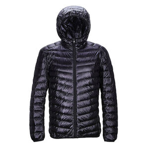 Veste à bulles d'extérieur pour homme avec logo personnalisé |   Manteau d'hiver rembourré léger à capuche |   Vêtements d'extérieur d'hiver tendance et à la mode - Product Image 1