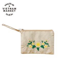 Hand Embroidered Linen Bag With Embroidery Different Colors Linen <b>Backpack</b> 100% Soft Washed Linen OEM Made in Vietnam - Product Image 2