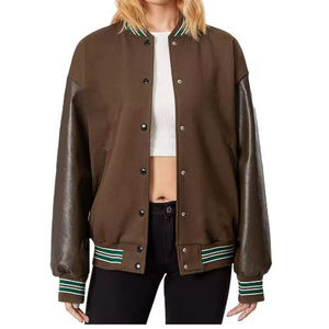 Chaqueta Universitaria para Mujer, Talla Grande, Manga Regular, Invierno, Logotipo Personalizado, Cómoda, Informal, Transpirable, al por Mayor - Product Image 1