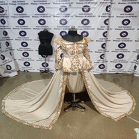Magnifique Caftan Musulman Traditionnel Brodé à la Main, Accessoire de Luxe Karakou Algérien, Tissu de Style Ethnique Marocain