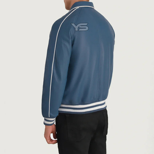 Veste de mode Softshell de style High Street avec fermeture à glissière à col rabattu motif de lettre Service OEM veste teinte unie - Product Image 5
